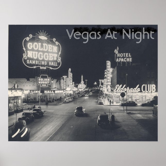Póster Vintage Las Vegas Strip (Frente)
