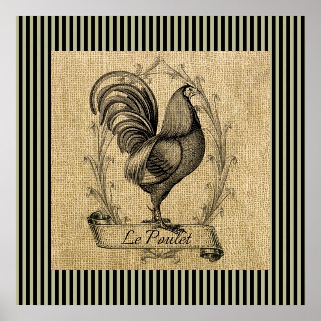Póster Vintage Le Poulet (Frente)