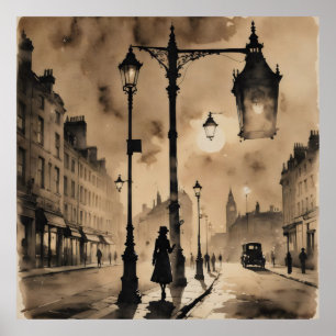 Póster Vintage London Streets