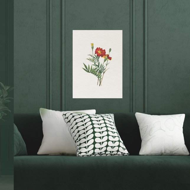 Póster Vintage Look Botanical Marigolds (Subido por el creador)