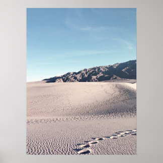 Póster Vintage Look Death Valley Sand Dunes
