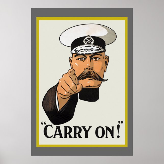 Póster Vintage Lord Kitchener Lleva Al Poster (Frente)