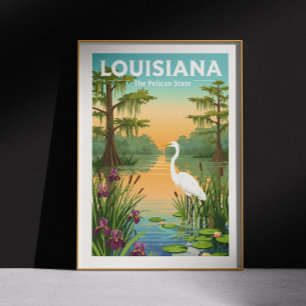 Póster Vintage Louisiana
