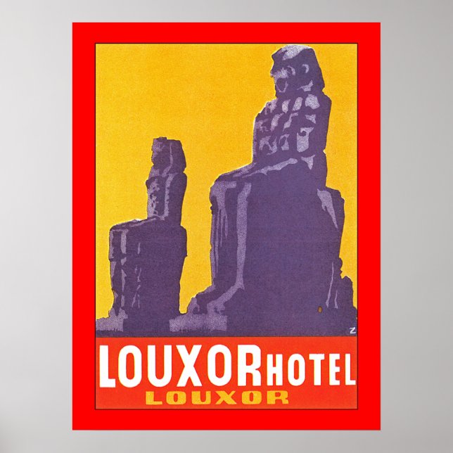 Póster Vintage Louxour Hotel Egipto (Frente)