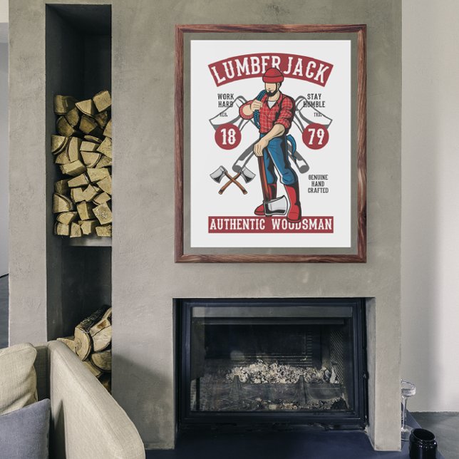 Póster Vintage Lumberjack (vintage lumberjack poster)
