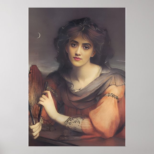 Póster  Vintage Luna by Charles Edward Halle     (Frente)