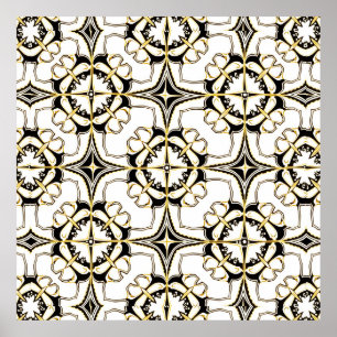 Póster Vintage Luxe Tile