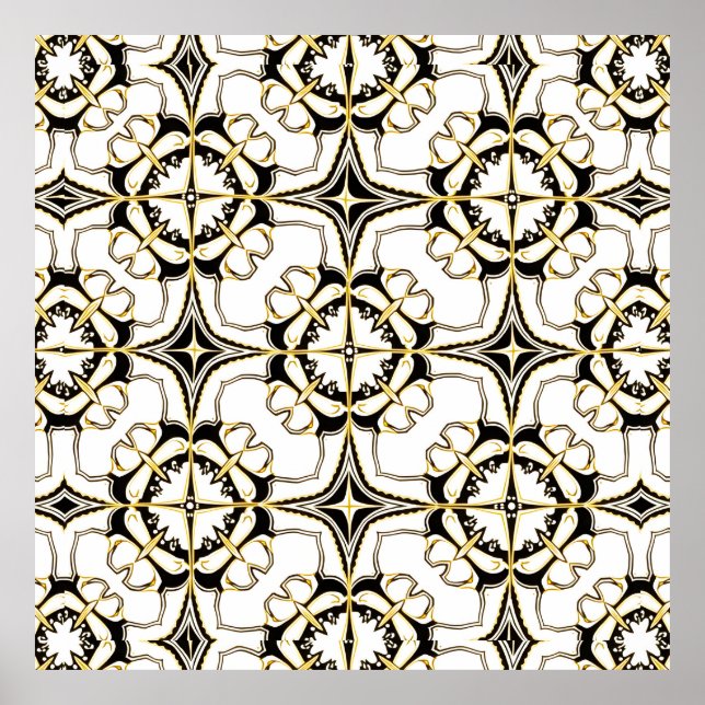 Póster Vintage Luxe Tile (Frente)