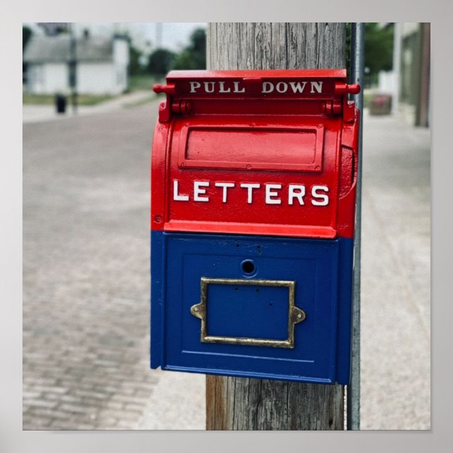 Póster Vintage Mailbox (Frente)