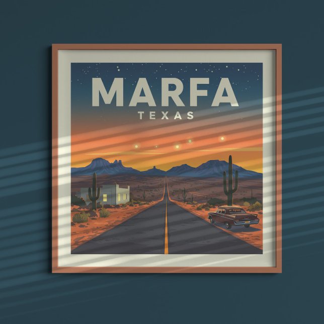 Póster Vintage Marfa Texas (Subido por el creador)