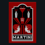 Póster Vintage Martini Art Deco<br><div class="desc">Art Deco Martini Vintage. © Copyright HGIFY | Sólo tiendas HGI. Todos Los Derechos Reservados. Obra De Arte Profesional Original. La decoración de las paredes,  la decoración de los bares o el regalo.</div>