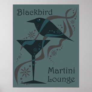 Póster Vintage Martini Lounge
