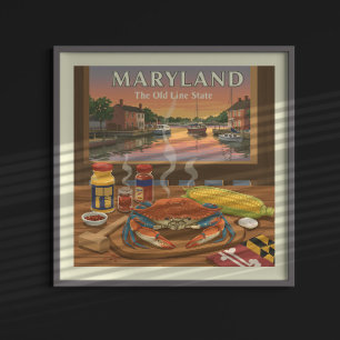 Póster Vintage Maryland