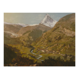 Póster Vintage Matterhorn Zermatt Swiss Alps