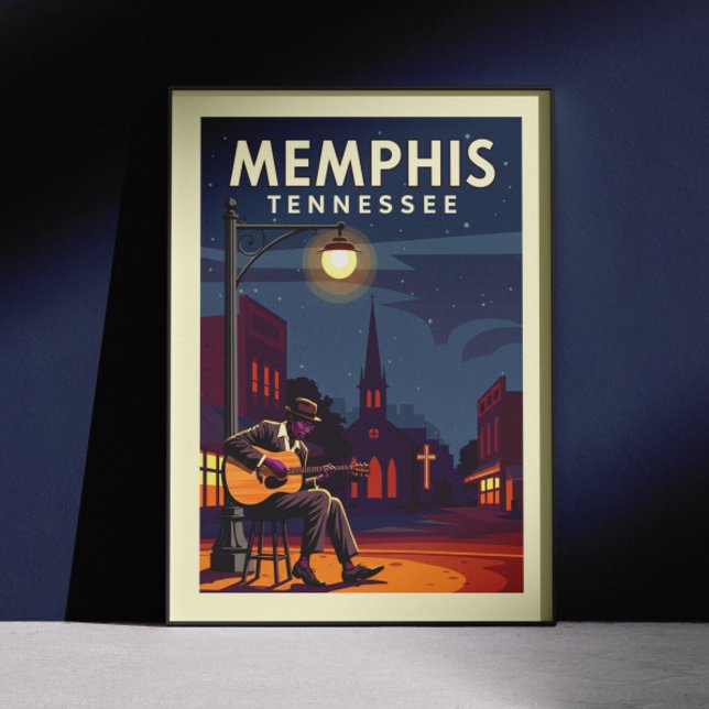 Póster Vintage Memphis Tennessee (Subido por el creador)
