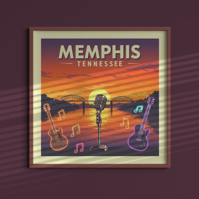 Póster Vintage Memphis Tennessee (Subido por el creador)
