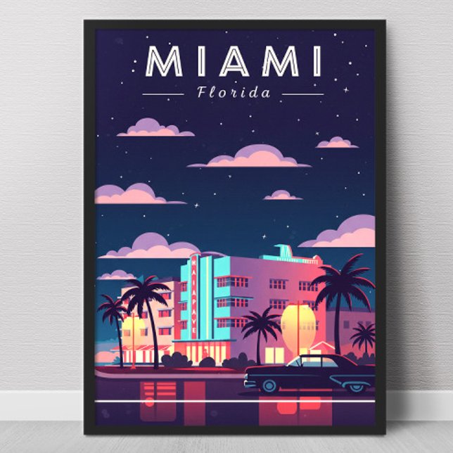 Póster Vintage Miami (Subido por el creador)