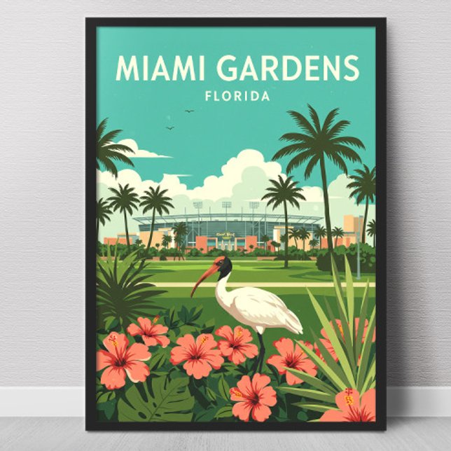 Póster Vintage Miami Gardens Florida (Subido por el creador)