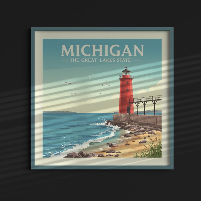 Póster Vintage Michigan (Subido por el creador)
