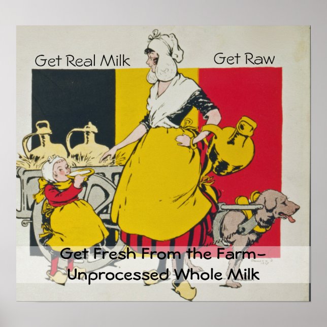 Póster Vintage Milk Poster (Frente)