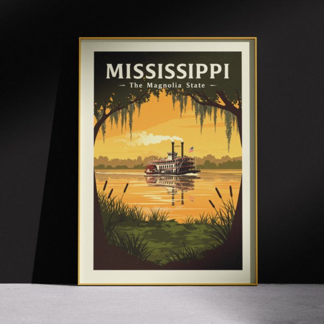 Póster Vintage Mississippi (Subido por el creador)