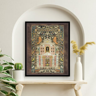Póster Vintage Mizrach Jewish Plaque