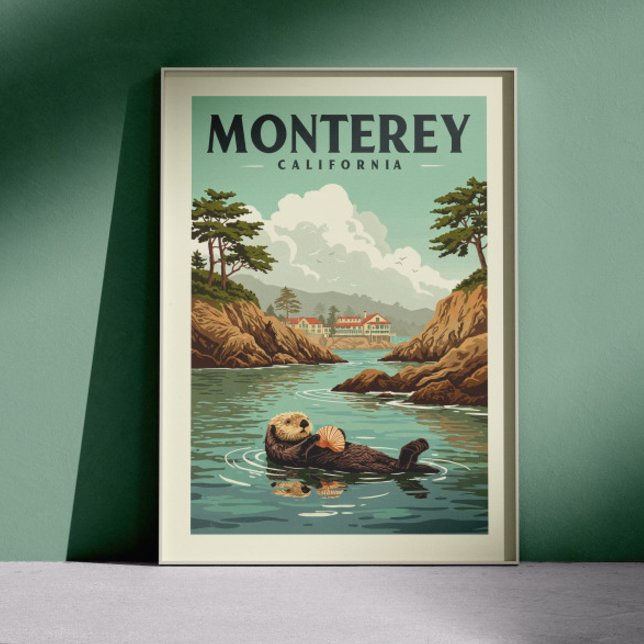 Póster Vintage Monterey California (Subido por el creador)
