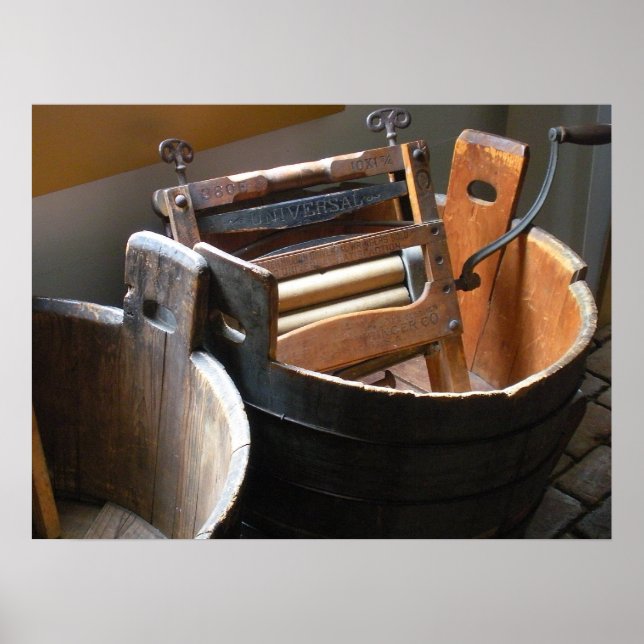 Póster "Vintage Mop Buckets" (Frente)