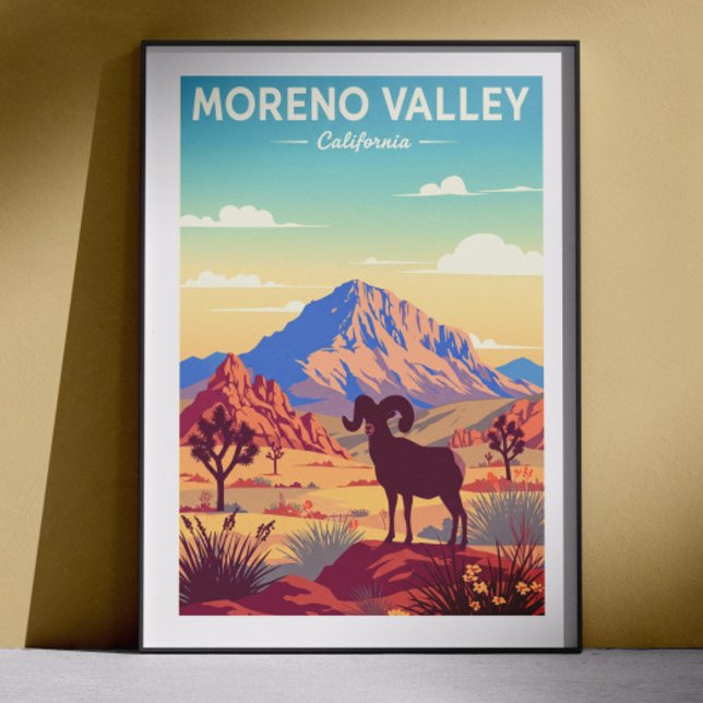 Póster Vintage Moreno Valley California (Subido por el creador)