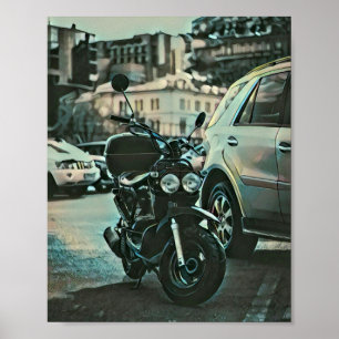 Póster Vintage motorcycle gift