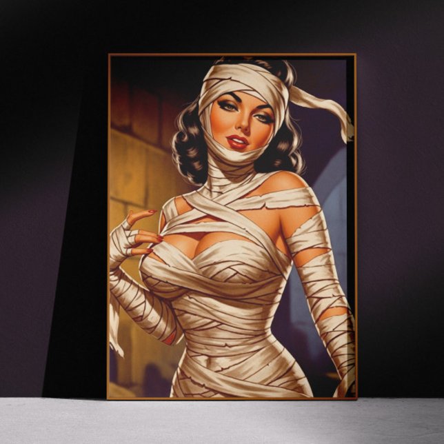 Póster Vintage Mummy Pin-up (Subido por el creador)