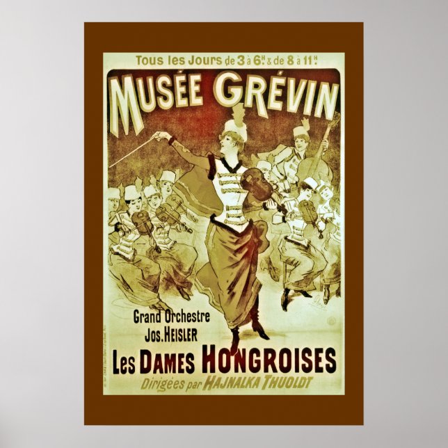 Póster Vintage Musee Grevin Orchestra Poster (Frente)