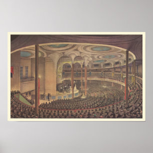 Póster Vintage Music, Jenny Lind, cantante de ópera sueco