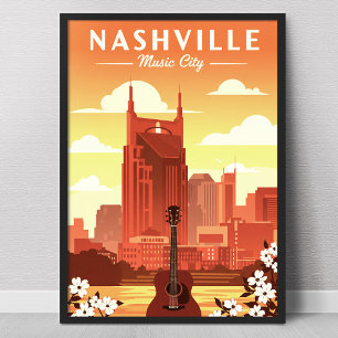 Póster Vintage Nashville