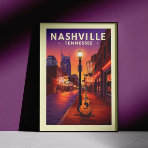 Póster Vintage Nashville Tennessee