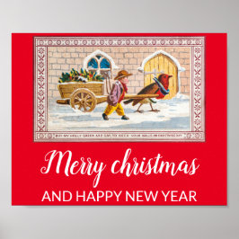 Póster Vintage navidad