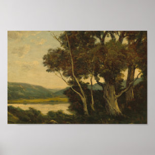 Póster Vintage Neutral Forest Dark Academia Aesthetic Art