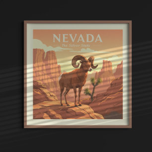 Póster Vintage Nevada