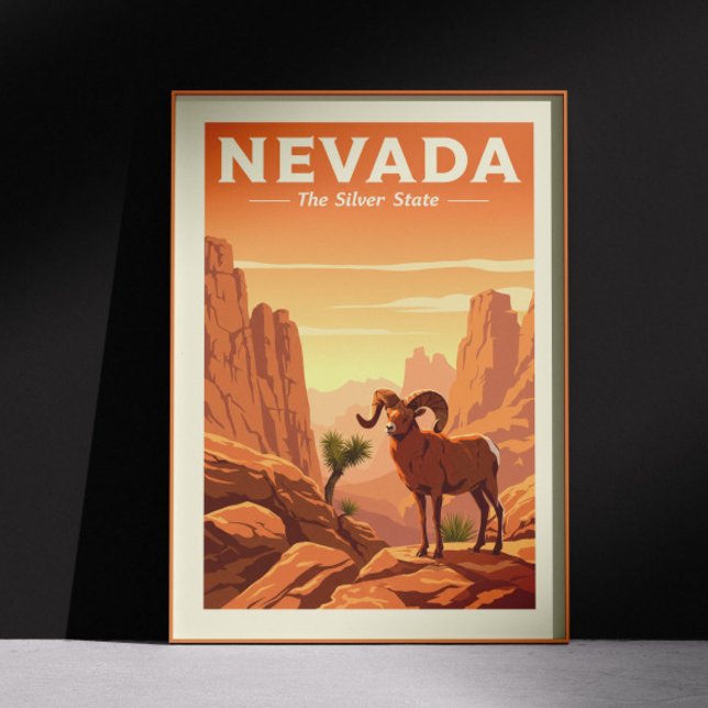 Póster Vintage Nevada (Subido por el creador)