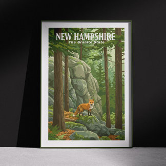 Póster Vintage New Hampshire