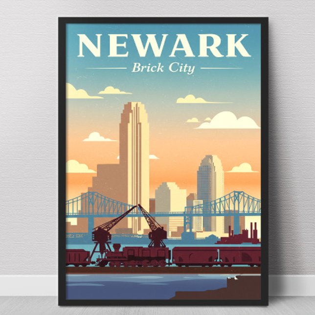 Póster Vintage Newark Nueva Jersey (Subido por el creador)