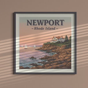 Póster Vintage Newport Rhode