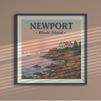 Póster Vintage Newport Rhode