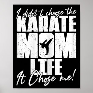 Póster Vintage, no elegí a la madre del karate, ¡qué cho!