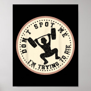 Póster Vintage, no me veas, estoy tratando de morir Bodyb