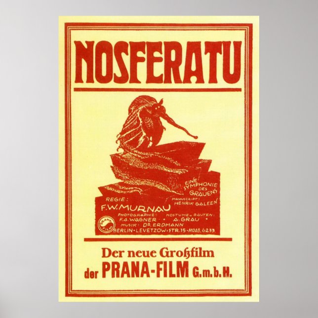 Póster Vintage Nosferatu (Frente)