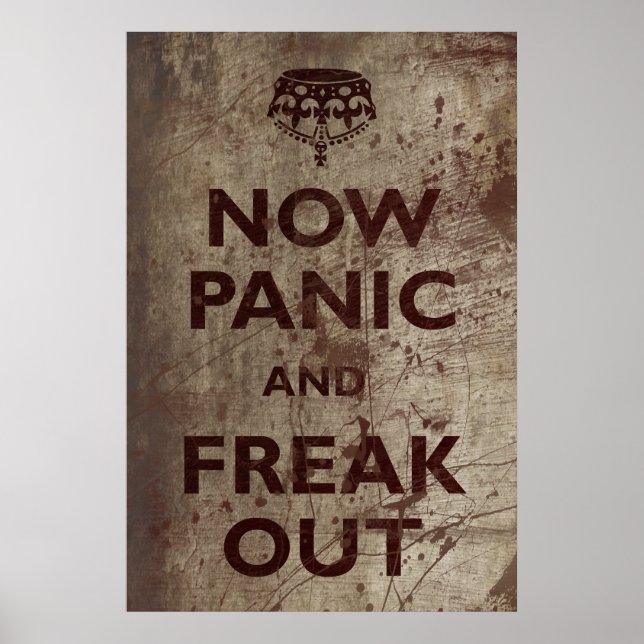 Póster Vintage Now Panic & Freak Out (Frente)