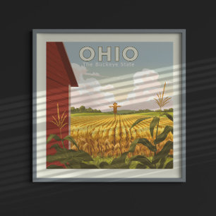 Póster Vintage Ohio