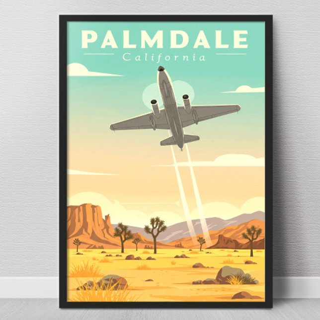 Póster Vintage Palmdale California (Subido por el creador)