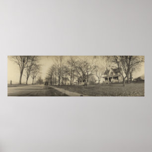 Póster Vintage Panoramic W Lakeshore Dr - Kelleys Island